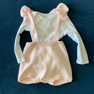 Brand new knit pink shorts overall